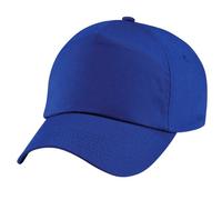 Beechfield - Gorra/Visera Básica - 5 Paneles (Paquete de 2) (Talla Única) (Azul)