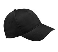 Beechfield - Gorra/Visera Básica Modelo Ultimate- 5 Paneles (Paquete de 2) (Talla Única) (Negro)