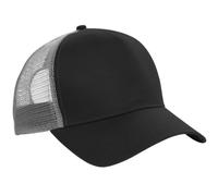 Beechfield - Gorra/Visera Hombre/Chico Media Tejido de Abeja Transpirable (Paquete de 2) (Talla Única) (Negro/Gris Claro)