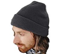 Beechfield Heritage Beanie Gorro, Unisex Adulto, Graphite, o/s