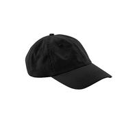 Beechfield® B652N Gorra de algodón orgánico con 6 paneles, Negro, Talla única