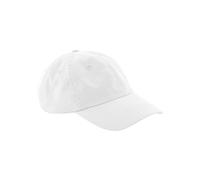 Beechfield® B652N Gorra de algodón orgánico con 6 paneles, blanco, Talla única