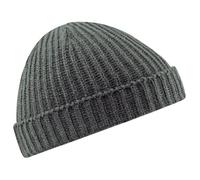 Beechfield Retro Trawler Winter Beanie Hat Gorra de béisbol, Gris (Gris Ahumado), Talla única Unisex Adulto