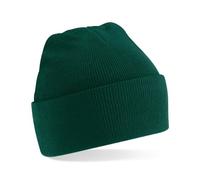 Beechfield Turn-up Beanie Gorra de bisbol, Verde (Verde Botella), Talla única Unisex Adulto