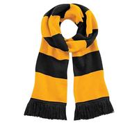 Beechfield Unisex adulto Stadium Scarf Bufanda Not Applicable, Multicolor (Black/Gold 00), Talla única