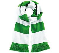 Beechfield Unisex adulto Stadium Scarf Bufanda Not Applicable, Multicolor (Kelly Green/White 00), Talla única
