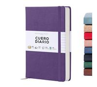 Beechmore Books Cuaderno Rayado - A5 I Libreta Tapa Dura Cuero Vegano, Papel Grueso 120gsm Crema Rayado, Caja de Regalo, para Escritores, Diaristas, Reuniones de Negocios y Estudiantes