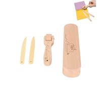 Beechwood Tailors Clappers, Seam Roller Beech, Multi Purpose Sewing Tool for Flattening Fabrics and Point Pressing, Wooden Tailors Clapper for Sewing, Quilting, Ironing