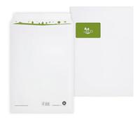 beeco 05470161 Bolsa de envío C4 (Papel Reciclado con kompostierbarer Ventana pantalla, autoadhesivo, 250 unidades, 229 x 324 mm, 100 g, color blanco
