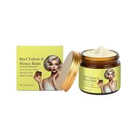 Beef and Honey Moisturizer, Beef Tallow For Skin,Pure Honey Face and Body Cream, Beef and Honey Moisturizer, Deeply Nourishing Skin Care, 60 GM