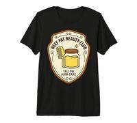 Beef Fat Beauty Club Wellness Meme Humor Tallow Hair Camiseta Premium