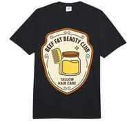 Beef Fat Beauty Club Wellness Meme Humor Tallow Hair Comfort Colors Adult Heavyweight T-Shirt