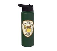 Beef Fat Beauty Club Wellness Meme Humor Tallow Hair Stainless Steel Insulated Water Bottle