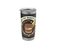 Beef Fat Beauty Club Wellness Meme Humor Tallow Hair Vaso térmico de acero inoxidable de doble pared