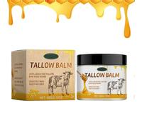 Beef Tallow Cream - Crema hidratante para la cara con miel - Tallow and Honey Cream, Bálsamo orgánico para el rostro hidratante facial con miel salvaje cruda, loción natural para el cuidado de la piel