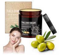 Beef Tallow Creme, 100% Bio Grass-Fed Pure Beef Tallow | Hidratación profunda y 30 s de absorción rápida | Crema de sebo de vacuno orgánica con miel de abeja para rostro y cuerpo