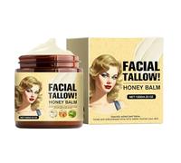Beef Tallow for Skin, Tallow and Honey Balm, Natural Grass Fed Beef Tallow,Raw Wild Honey Balm, Tallow Moisturizer,Beef Tallow Skin Care, Whipped Tallow Honey Cream for Face, Body Moisture 120 g (1PC)