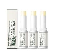 Beef Tallow Lip Balm,Moisturizing Tallows Lip Balms,Tallow Lip Balm,Nourishing and Soothing,Lip Care Hydrating (3 pcs)