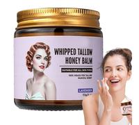 Beef Tallow on Skin, Whipped Grass-Fed Balm, Moisturizing Repair Cream, Deep Hydrating Formula, Soothing Nourishment Blend for Dry Damaged Face Neck and Arm Care