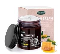 Beef Tallow Skincare Cream, Beef Tallow Grass-Fed Bio Cream, Tallow Cream for Moisturizing, Face & Body - All Skin Types (120G)