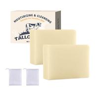 Beef Tallow Soap, 2 unidades de jabón de sebo de vacuno, cuidado de la piel, jabón hidratante para cara y cuerpo, jabón hidratante, cosmética natural, barra de jabón para todo tipo de piel, reducción