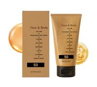Beef Tallow Sunscreen, Natural Tallow Spf 50 Sun Cream, Broad Spectrum Moisturizing Sunblock Lotion on Your Face and Body, Non-Greasy, Skin Protection for Daily Outdoor Use2.17x5.28 Inches