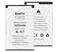 Beefix Batería BL-5CT, 1630 mAh, de alta calidad, compatible con Nokia 5220, 5630, 6303, 6730, 3720, C3-01, C5-00, C6-01, etc.
