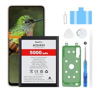 Beefix Batería para Samsung Galaxy A33 (SM-A336F), 5000 mAh de alta capacidad, batería de repuesto para Galaxy A53 (EB-BA536ABY) con herramientas de reparación profesionales