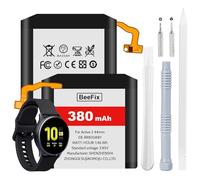 Beefix Batería para Samsung Galaxy Watch Active 2 44 mm, 380 mAh EB-BR820ABY batería de repuesto para reloj inteligente de iones de litio con herramientas de reparación