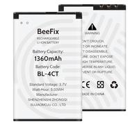 Beefix BL-4CT - Batería de repuesto de 1360 mAh de alta calidad - Compatible con Nokia 2720 Fold, 5310, 6600 Fold, 6700 Slide, 7210 Supernova, 7230, 7310 Supernova, X3, etc.