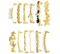 BEEFLYING 12 Piezas de Encantos de Cordones con Diamantes de Imitación para Zapatillas, Decoración de Cordones DIY para Chicas y Mujeres, Zapatos Casuales