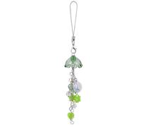 BEEFLYING Accesorio Colgante para teléfono con Forma de Y2K Medusa Linda Animales Marinos con Bolso de corazón de Estrella, Llavero, decoración de Billetera para cámara(Verde)