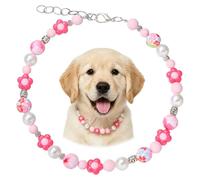 BEEFLYING Collar de perro con cuentas para tamaño grande y pequeño, 18.9 | Cadena extensora de 2.76 pulgadas, collar de cuentas de chicle para perros y gatos