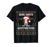 Beefmaster - Suéter navideño de Vaca para Ganado navideño Camiseta