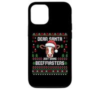 Beefmaster - Suéter navideño de Vaca para Ganado navideño Carcasa para iPhone 12/12 Pro