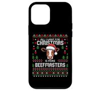 Beefmaster - Suéter navideño de Vaca para Ganado navideño Carcasa para iPhone 12 Mini