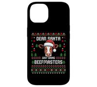 Beefmaster - Suéter navideño de Vaca para Ganado navideño Carcasa para iPhone 14