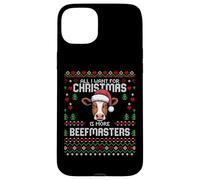 Beefmaster - Suéter navideño de Vaca para Ganado navideño Carcasa para iPhone 15 Plus