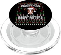 Beefmaster - Suéter navideño de Vaca para Ganado navideño PopSockets PopGrip para MagSafe
