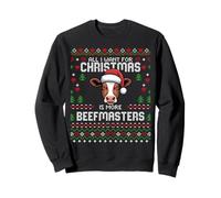Beefmaster - Suéter navideño de Vaca para Ganado navideño Sudadera