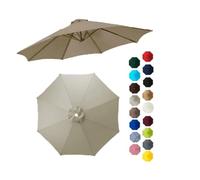 BEEGMA Toldo de Recambio de Sombrilla de 2.0/2.30/2.50/2.70/3.0m Tela para Sombrilla para Patio 6/8 Varillas Exterior Tela Toldo Repuesto (Color : Top, Size : 2.70m/9FT-8Ribs)