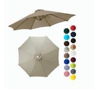 BEEGMA Toldo de Recambio de Sombrilla de 2.0/2.30/2.50/2.70/3.0m Tela para Sombrilla para Patio 6/8 Varillas Exterior Tela Toldo Repuesto (Color : Top, Size : 3.0m/10FT-8Ribs)