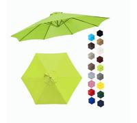 BEEGMA Toldo de Recambio de Sombrilla de 2.0/2.30/2.50/2.70/3.0m Tela para Sombrilla para Patio 6/8 Varillas Exterior Tela Toldo Repuesto (Color : Grass Green, Size : 3.0m/10FT-6Ribs)