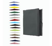BEEGMA Toldo de Recambio de Sombrilla de 200cm 250cm 270cm 300cm Tela Sombrilla 6 Varillas Tela de Poliéster Cubierta de Repuesto para Sombrilla de Playa Patio(Color:Gray,Size:270cm/9FT)