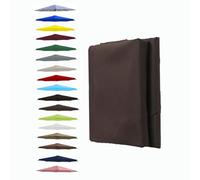 BEEGMA Toldo de Recambio de Sombrilla de 200cm 250cm 270cm 300cm Tela Sombrilla 6 Varillas Tela de Poliéster Cubierta de Repuesto para Sombrilla de Playa Patio(Color:Coffee,Size:300cm/10FT)