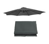 BEEGMA Toldo de Repuesto para Sombrilla de Patio Bloqueo UV Tela para Sombrilla de Jardin 200cm 230cm 270cm 300cm para Exteriores, Toldo para Sombrilla (Color : Gray, Size : 8Ribs-270cm/9FT)