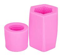 Beehive Candle Jabón Molde DIY Pastel de Silicona Chocolate Vela Molde Accesorio Rosa Resistente al Calor Molde de Silicona Flexible para Hacer Velas Jabón Hacer Pasteles Hornear