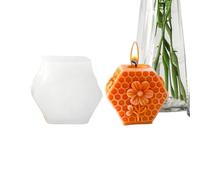 Beehive Candle Mold - Easy Release Reusable Silicone Casting Tool | Decorative Pillar Candle Making Design DIY Craft Mold for Home, School Party, Beginners, Adults, Kids or Creative Projects