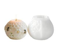 Beehive Candle Mold - Reusable Easy Release | Pillar Casting Form, Honeycomb Candle Craft Production System Tool, Detailed Beehive Pillar Wax Creation Mold Kit With Adults Beginners Professionals