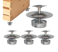 Beehive Feet - 4 Pack Ant Proof Hive Support Stands, Beehive Base Support Feet Set of 4, Anti Ant Raised Hive Holder Stand for Garden, Backyard, Farm, Lawn & Outdoor Beekeeping Protection